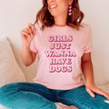 Dog Mom Soft Graphic Top – "Girls Just Wanna Have Dogs" Tee product image 1