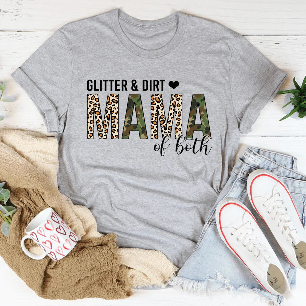 Motherhood Pride Casual Shirt – \"Glitter & Dirt Mama of product image 2