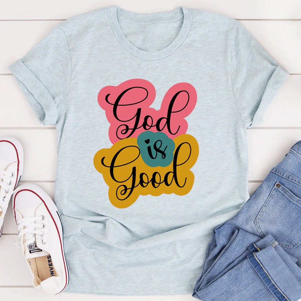 Inspirational Christian Faith Graphic Shirt – "God Is Good" product image 2