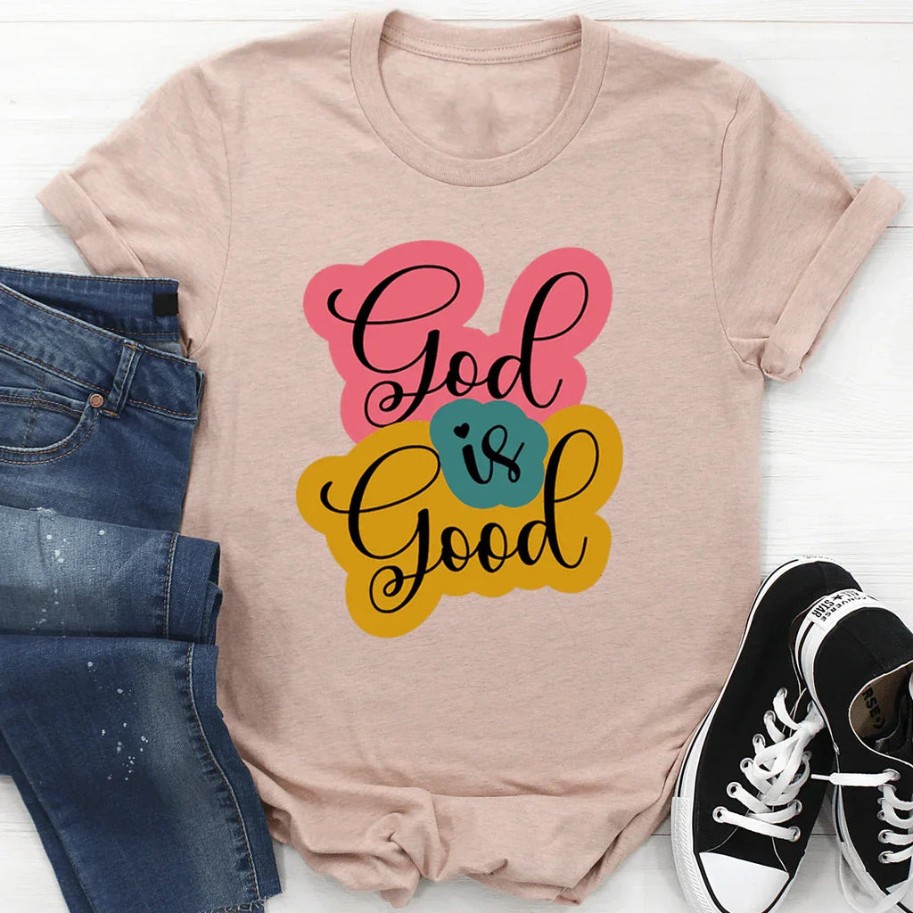 Inspirational Christian Faith Graphic Shirt – "God Is Good" product image 4