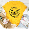 Inspiring Growth Mindset Butterfly Graphic Top – \"Grow product image 1