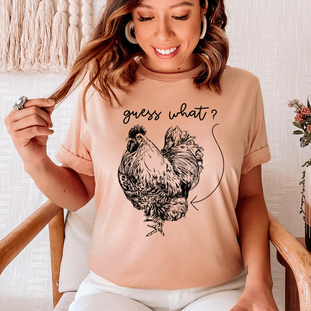 Sassy Sarcastic Humor Graphic T-Shirt – "Guess What? product image 1
