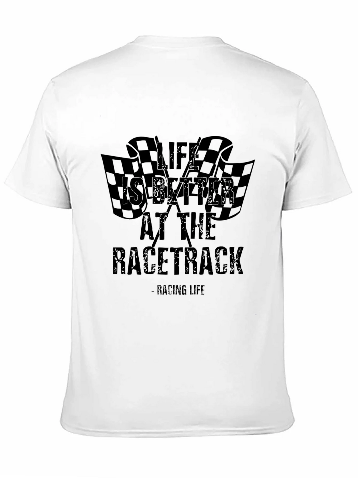 Life is Better at the Racetrack Black T-Shirt product image 3