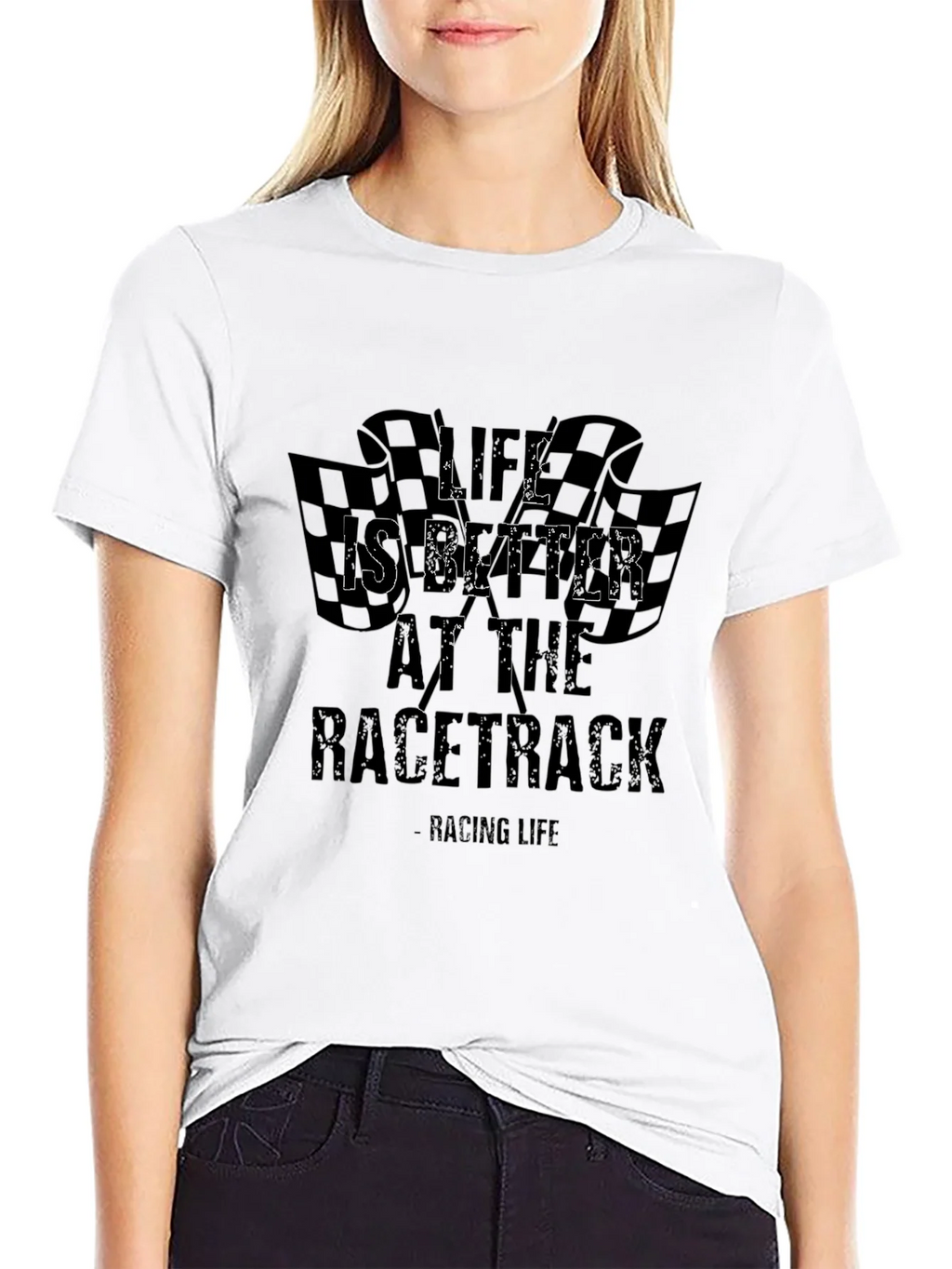 Life is Better at the Racetrack Black T-Shirt product image 2
