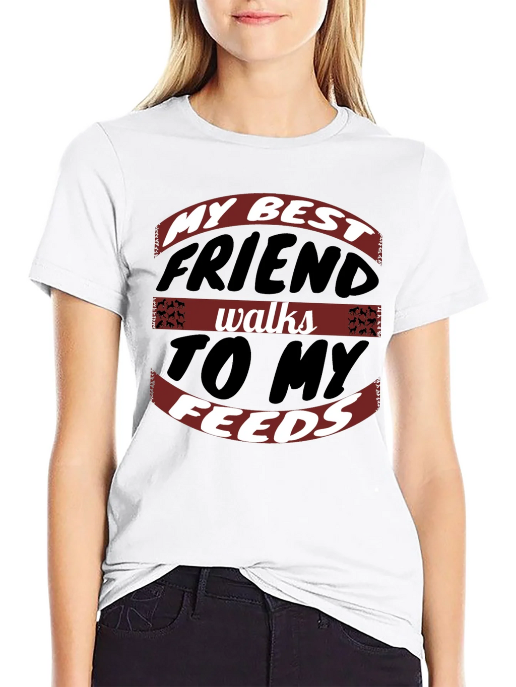 My Best Friend Walks to My Feeds Graphic Tee product image 2