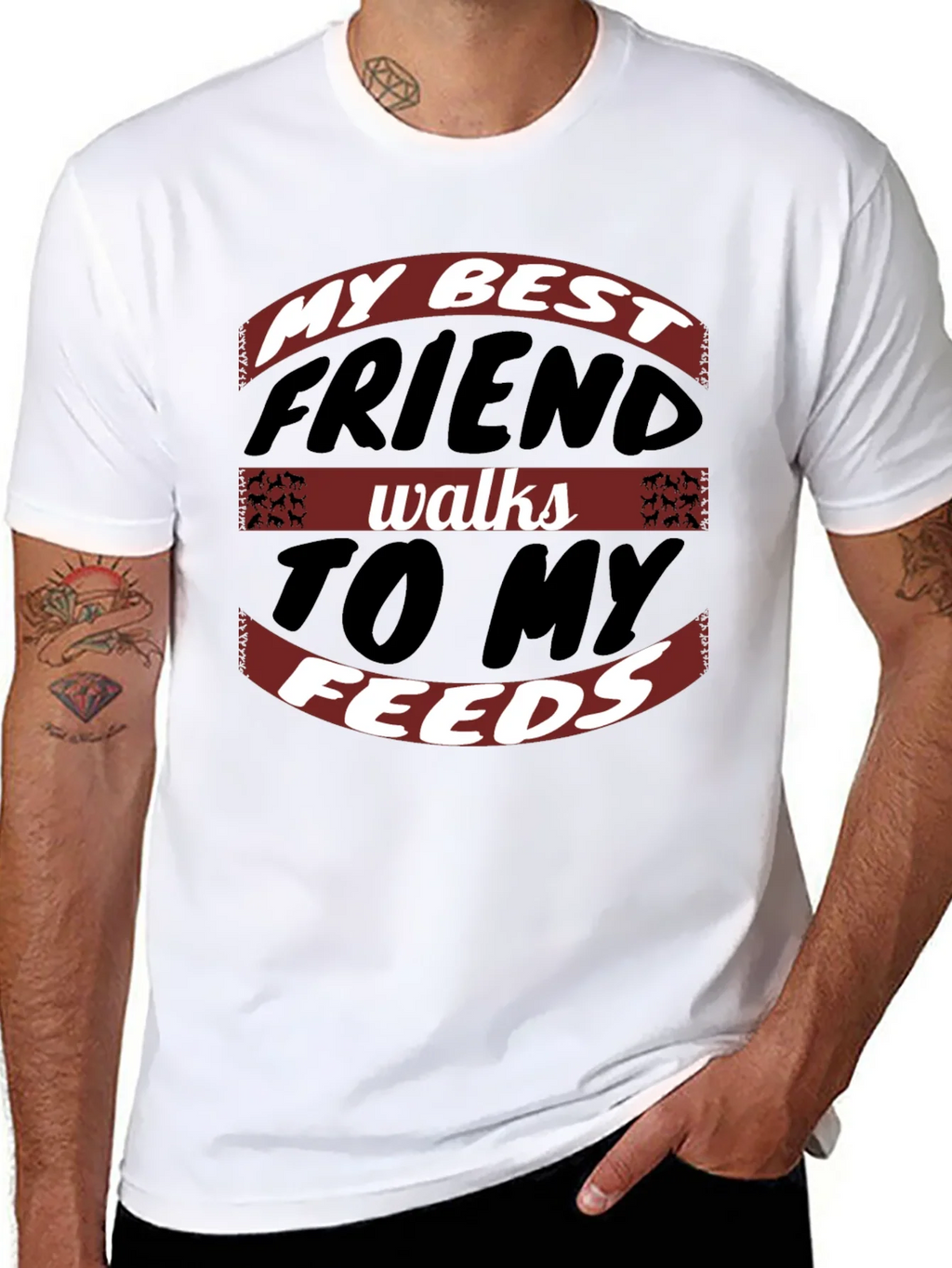 My Best Friend Walks to My Feeds Graphic Tee product image 1