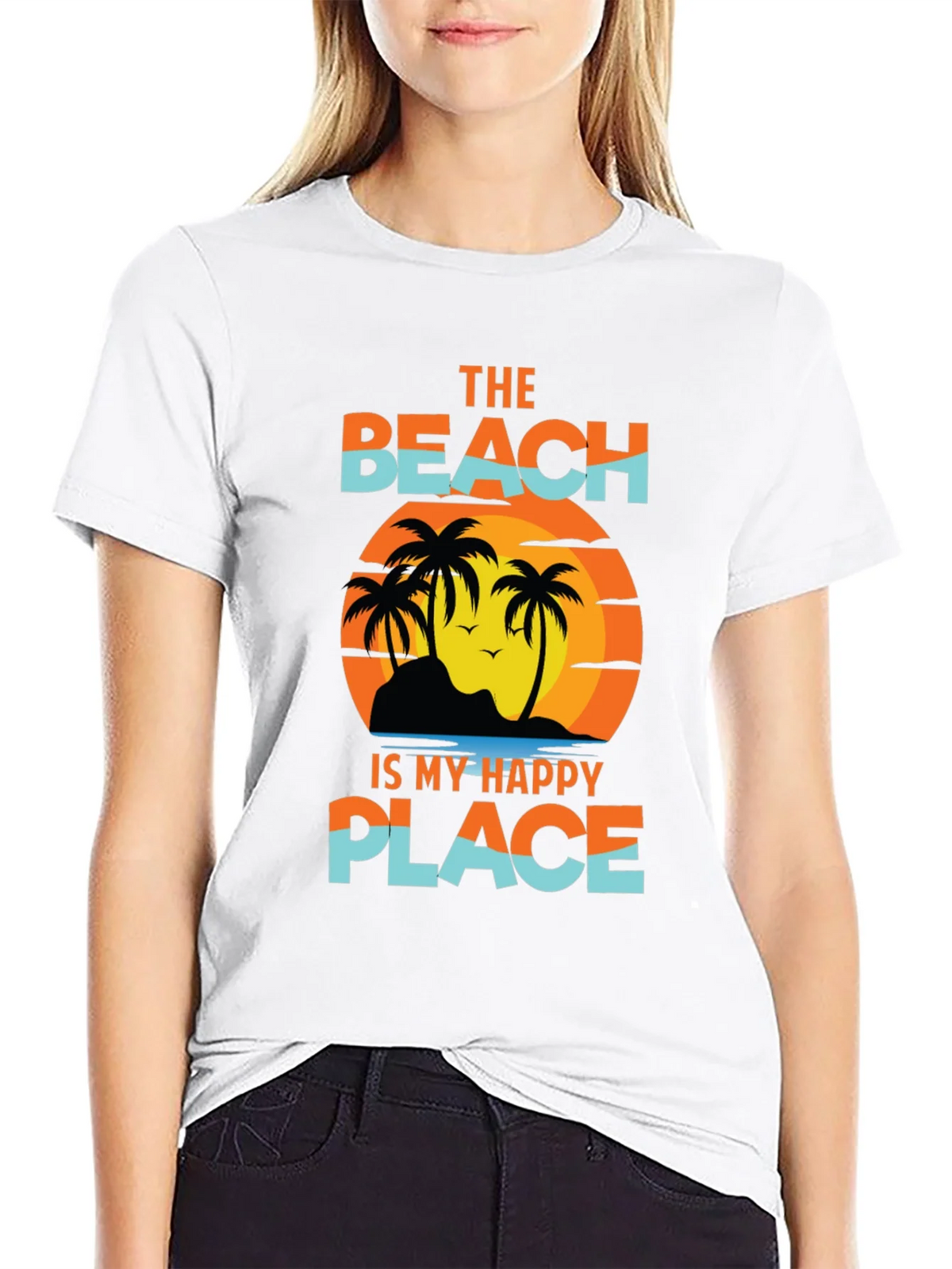 Beach is My Happy Place Graphic T-Shirt product image 1