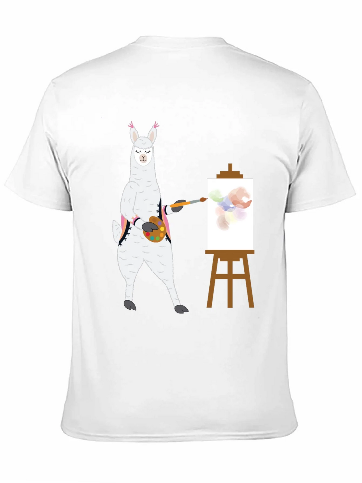 Llama Artist T-Shirt - Painter Alpaca Tee product image 5