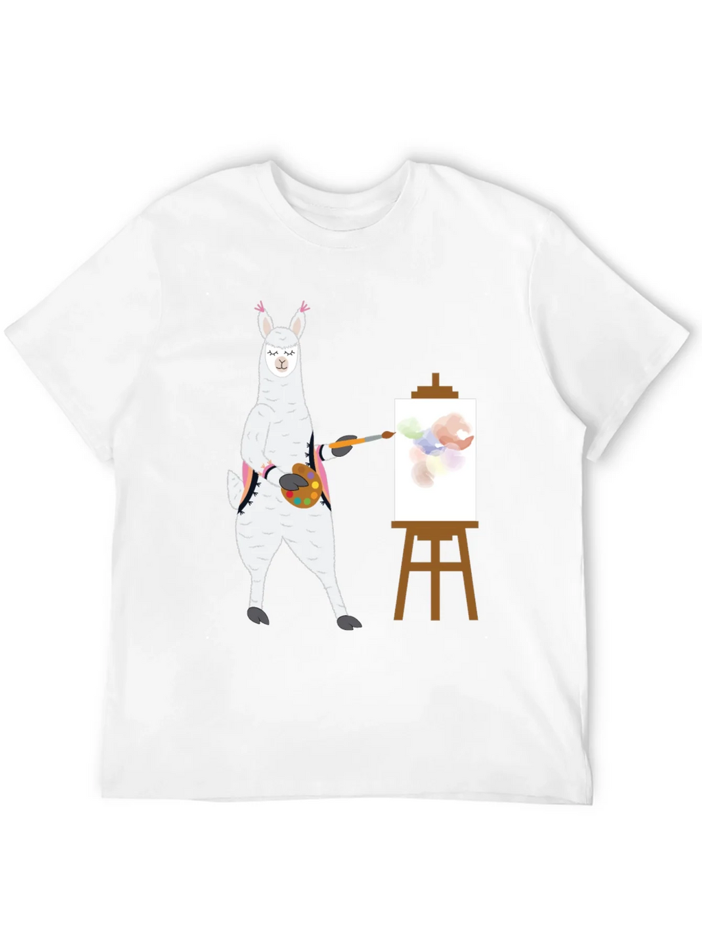 Llama Artist T-Shirt - Painter Alpaca Tee product image 6