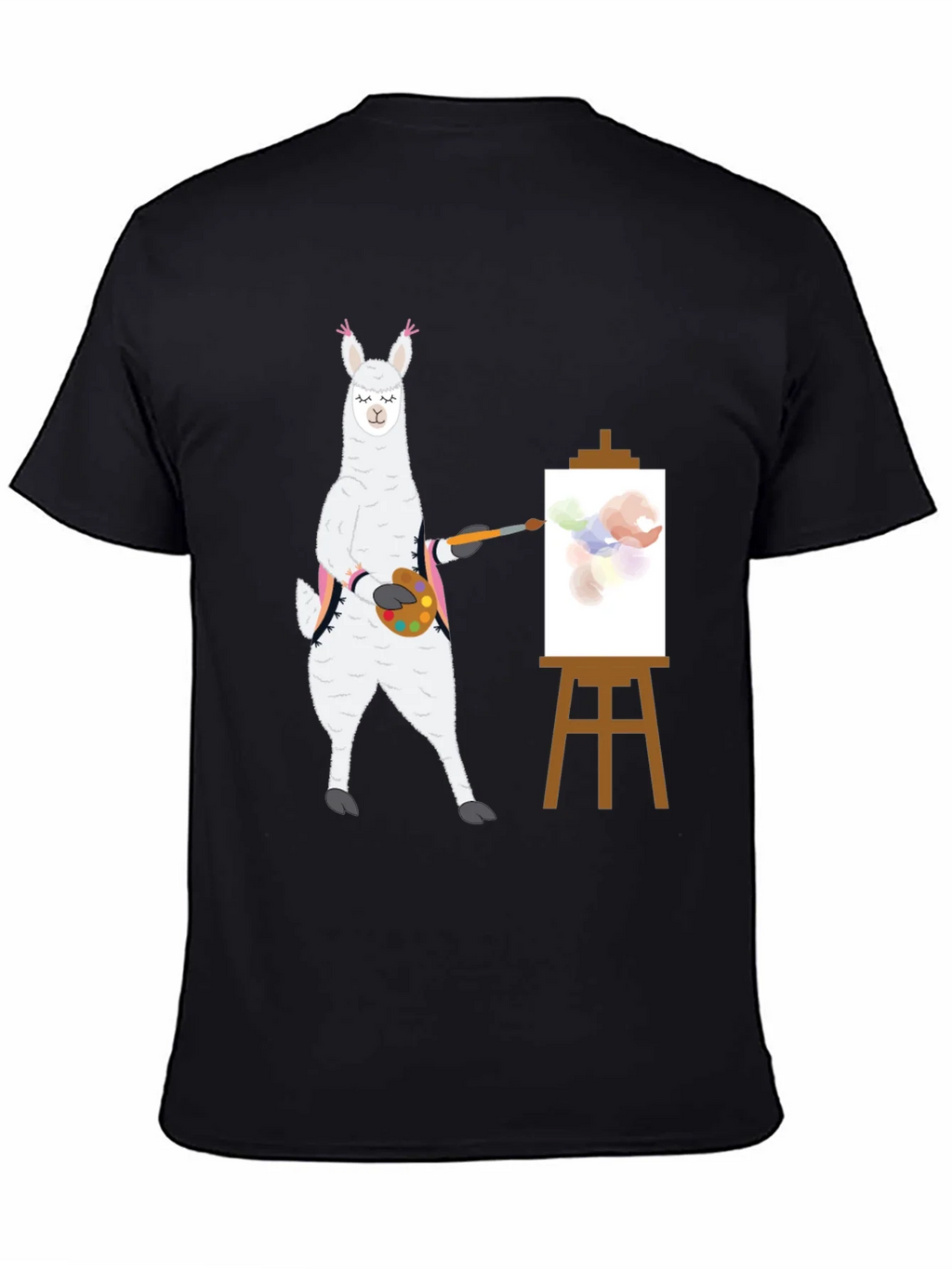 Llama Artist T-Shirt - Painter Alpaca Tee product image 3