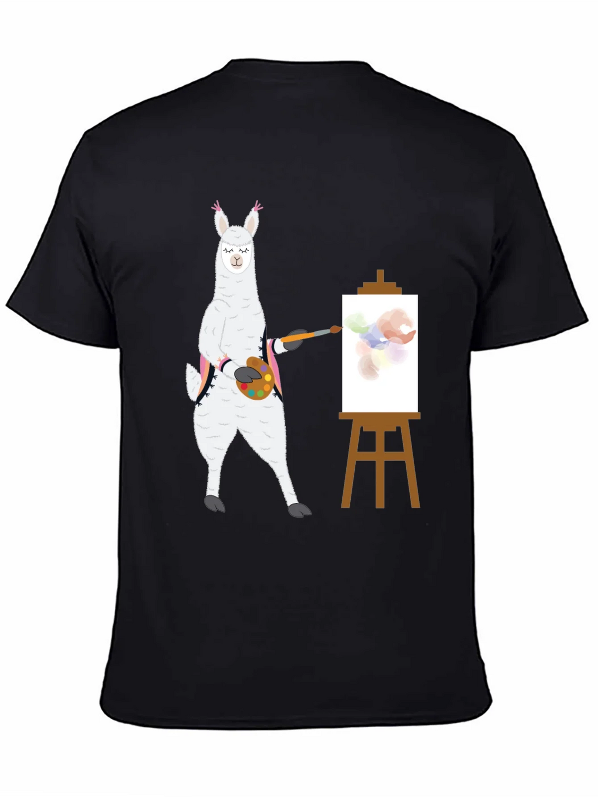 Llama Artist T-Shirt - Painter Alpaca Tee product image 3