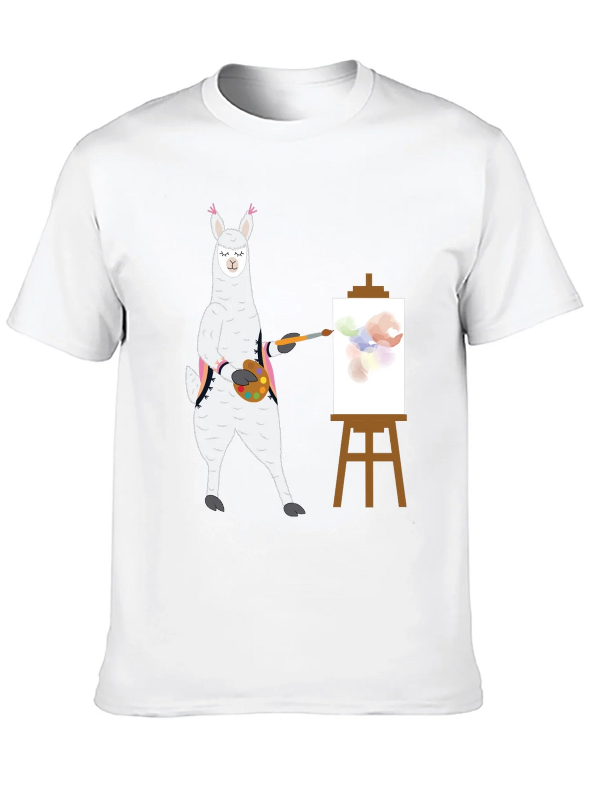 Llama Artist T-Shirt - Painter Alpaca Tee product image 4