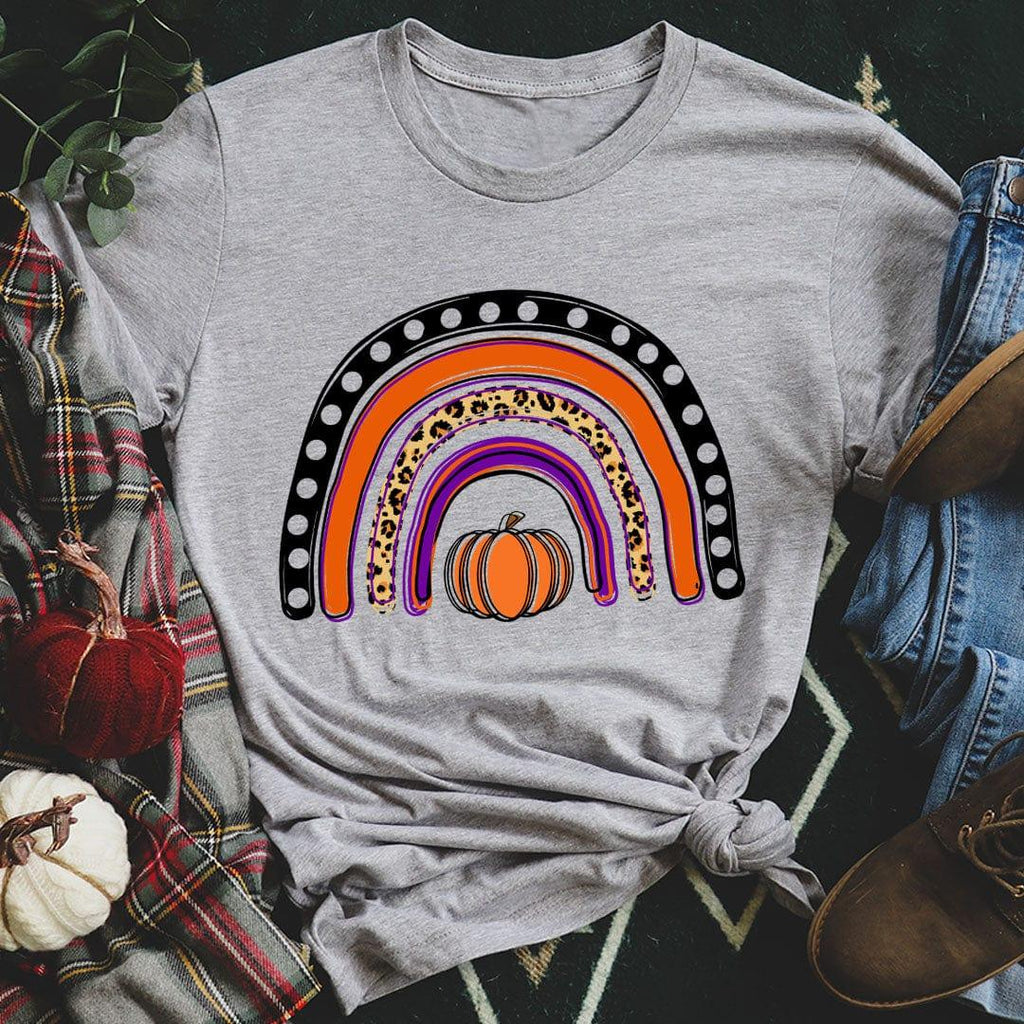 Halloween Rainbow – Boho Autumn Graphic Shirt product image 3