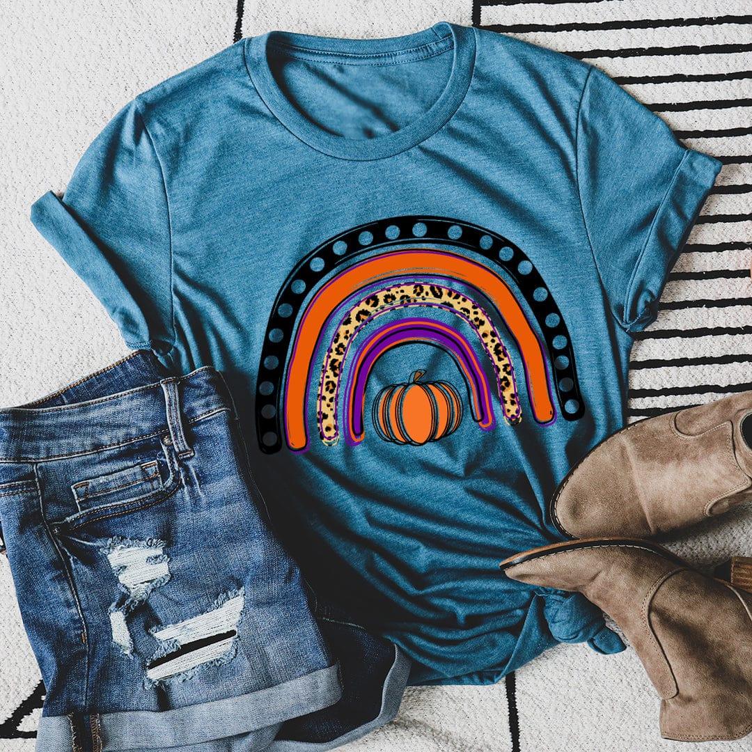 Halloween Rainbow – Boho Autumn Graphic Shirt product image 4
