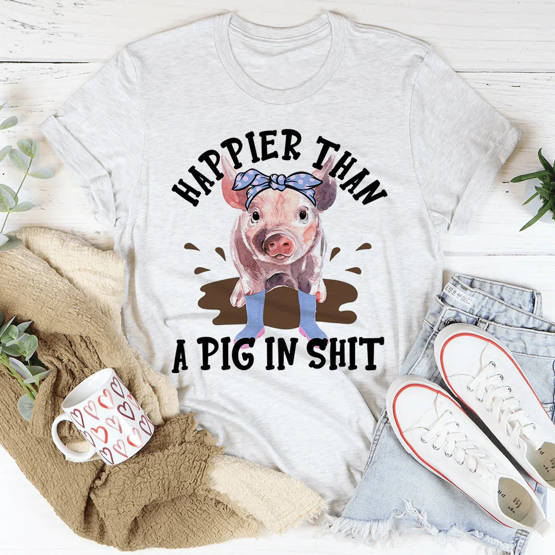 Happier Than A Pig Tee product image 3