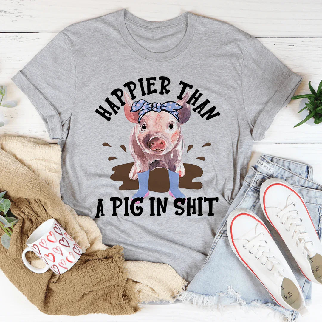 Happier Than A Pig Tee product image 2