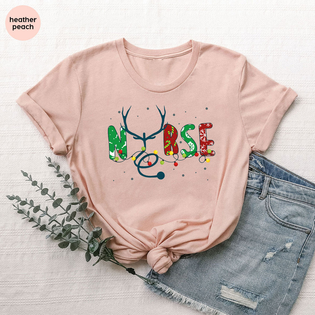 Christmas Nurse Shirt, Health Employee T-Shirt, Gift for product image 46