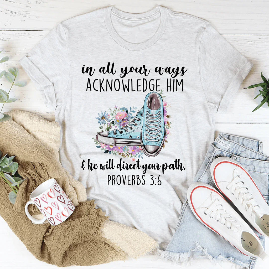 He Will Direct Your Path Tee product image 2