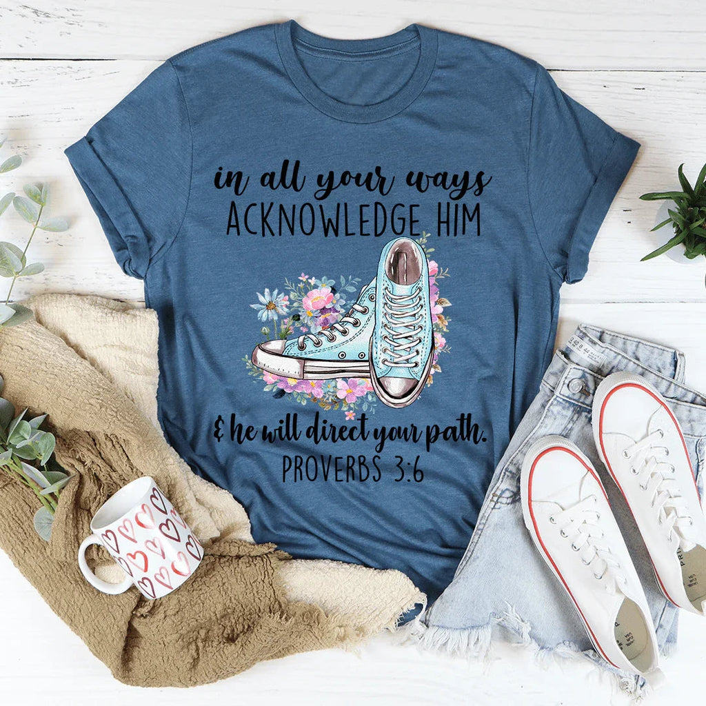 He Will Direct Your Path Tee product image 3