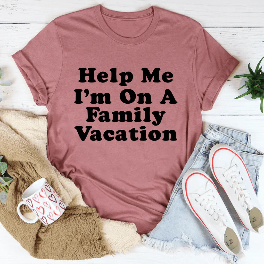 Help Me I'm On A Family Vacation Tee product image 4