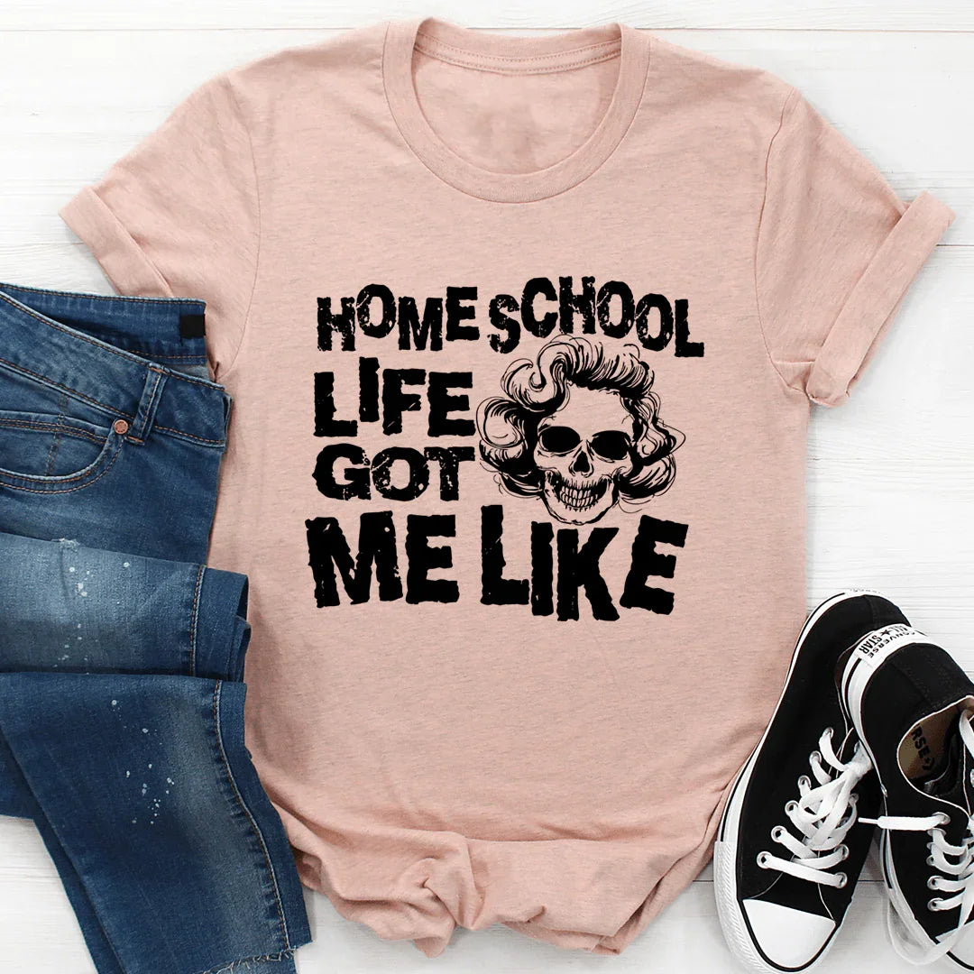 Homeschool Mom Chaos Humor Graphic Top – Life Got Me Like" product image 4