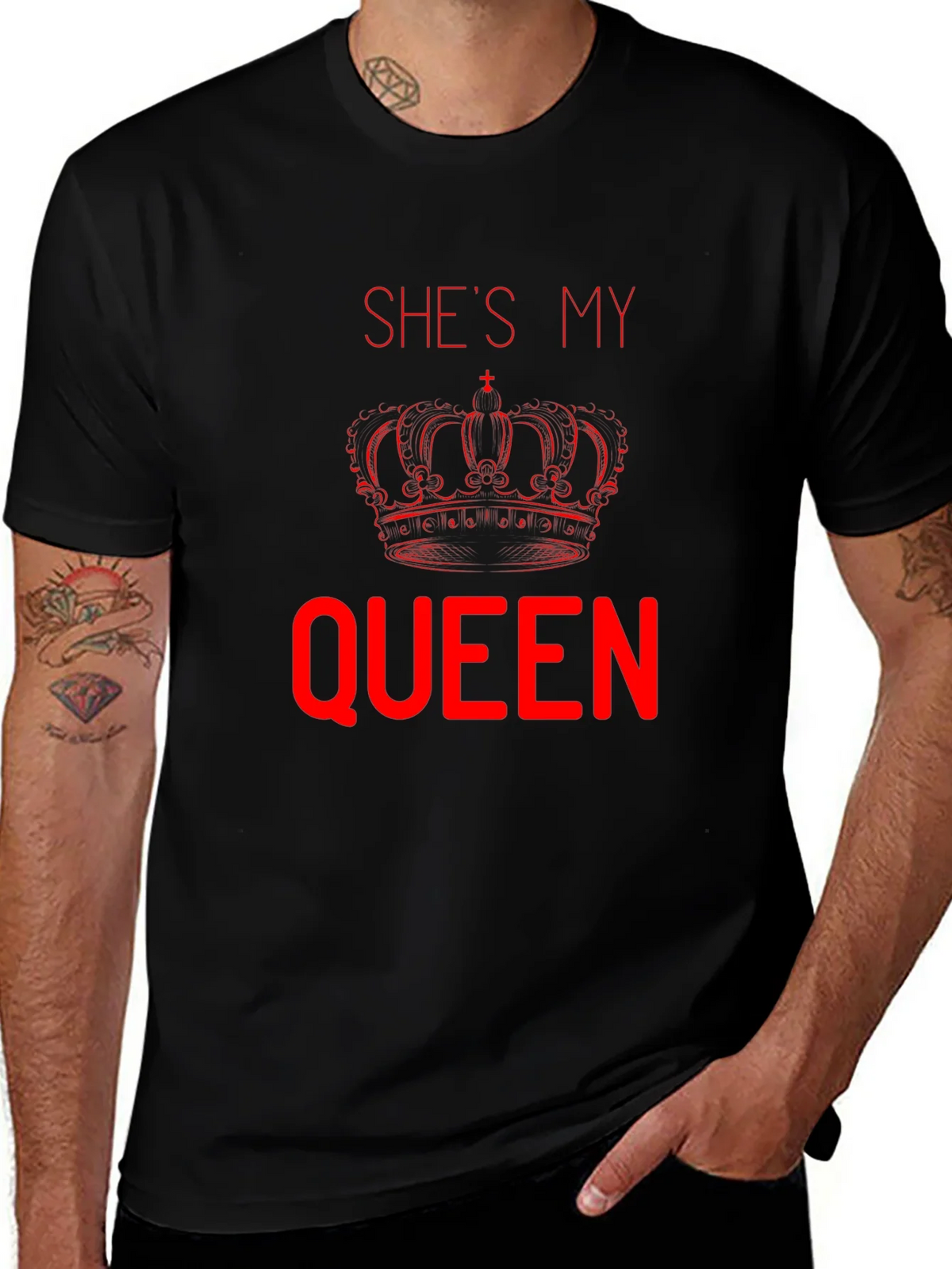 Shes My Queen T-Shirt - Matching Couple Tee product image 1