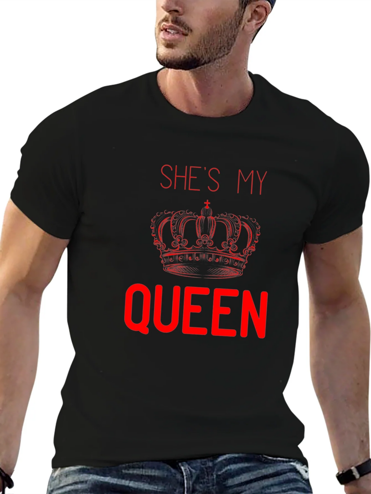 Shes My Queen T-Shirt - Matching Couple Tee product image 2