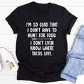 Grocery Shopping Foodie Graphic Tee – "I Hunt For My Own product image 1