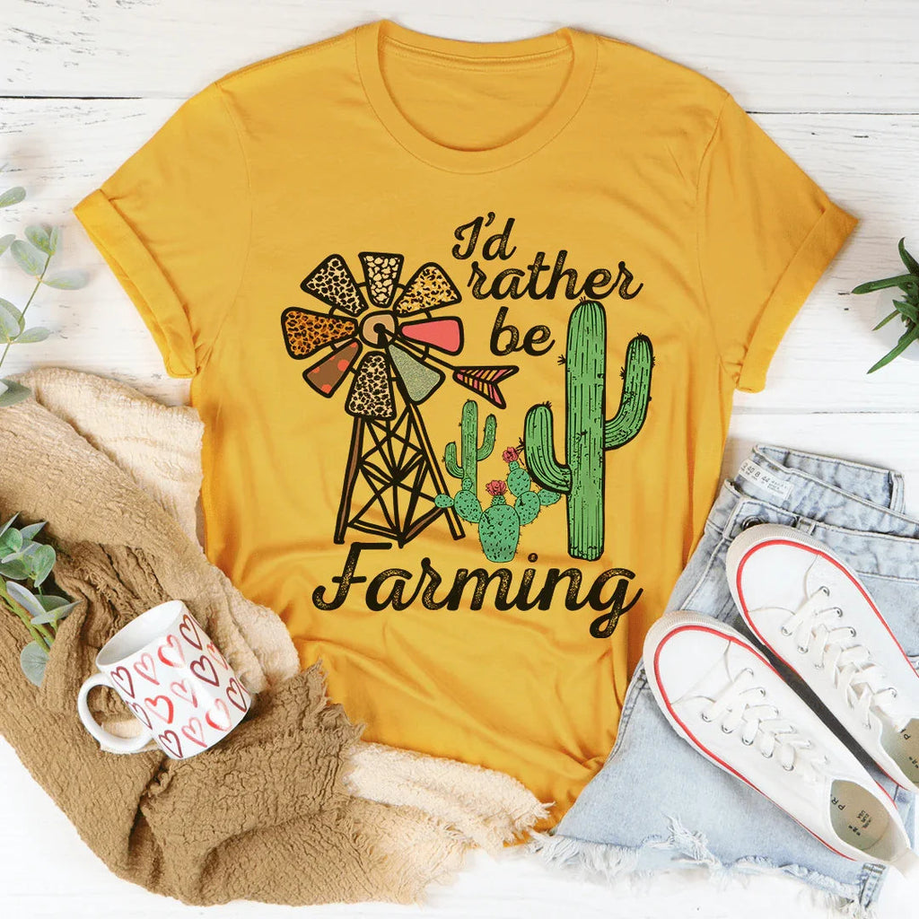 I'd Rather Be Farming Tee product image 4