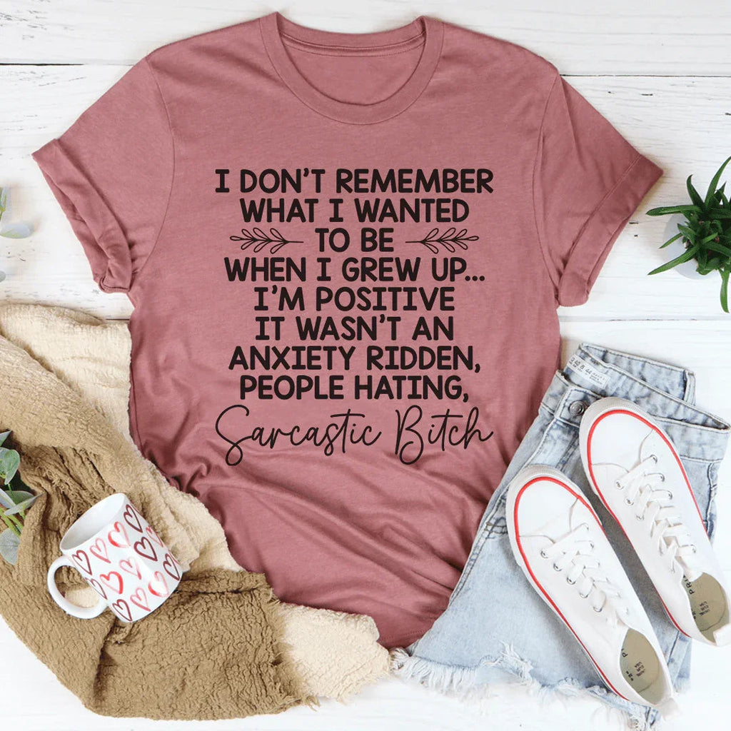 Relatable Adulting Graphic T-Shirt – \"I Don't Remember product image 1