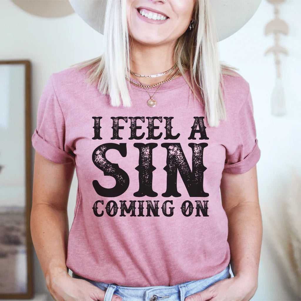 I Feel A Sin Coming On Tee product image 3