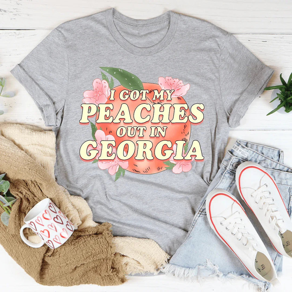 I Got My Peaches Out In Georgia Tee product image 1