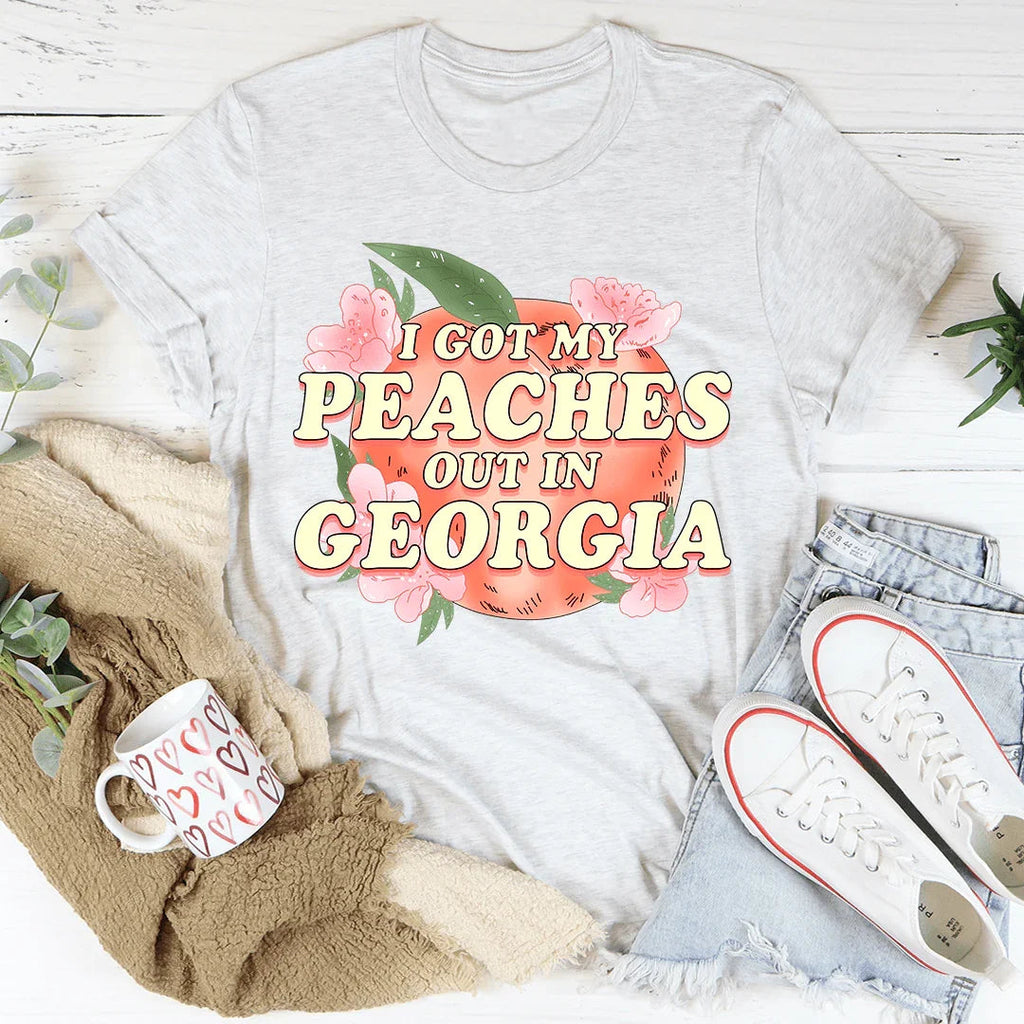 I Got My Peaches Out In Georgia Tee product image 3