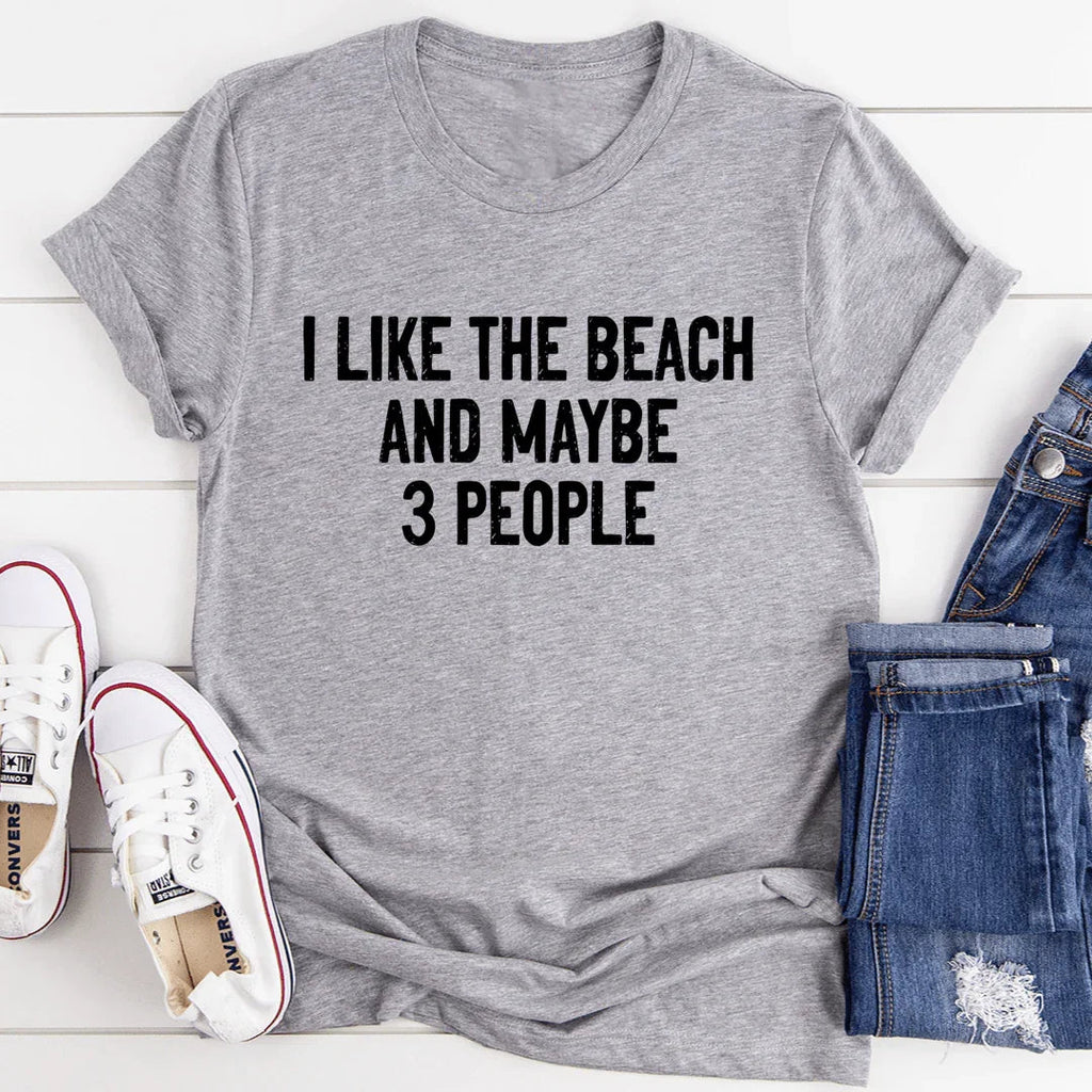 "I Like The Beach And Maybe 3 People" – Coastal Introvert product image 1