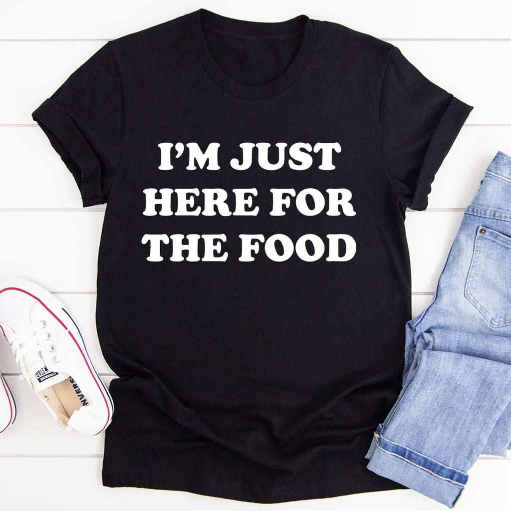 "I'm Just Here For The Food" – Funny Snack Lover Graphic product image 3