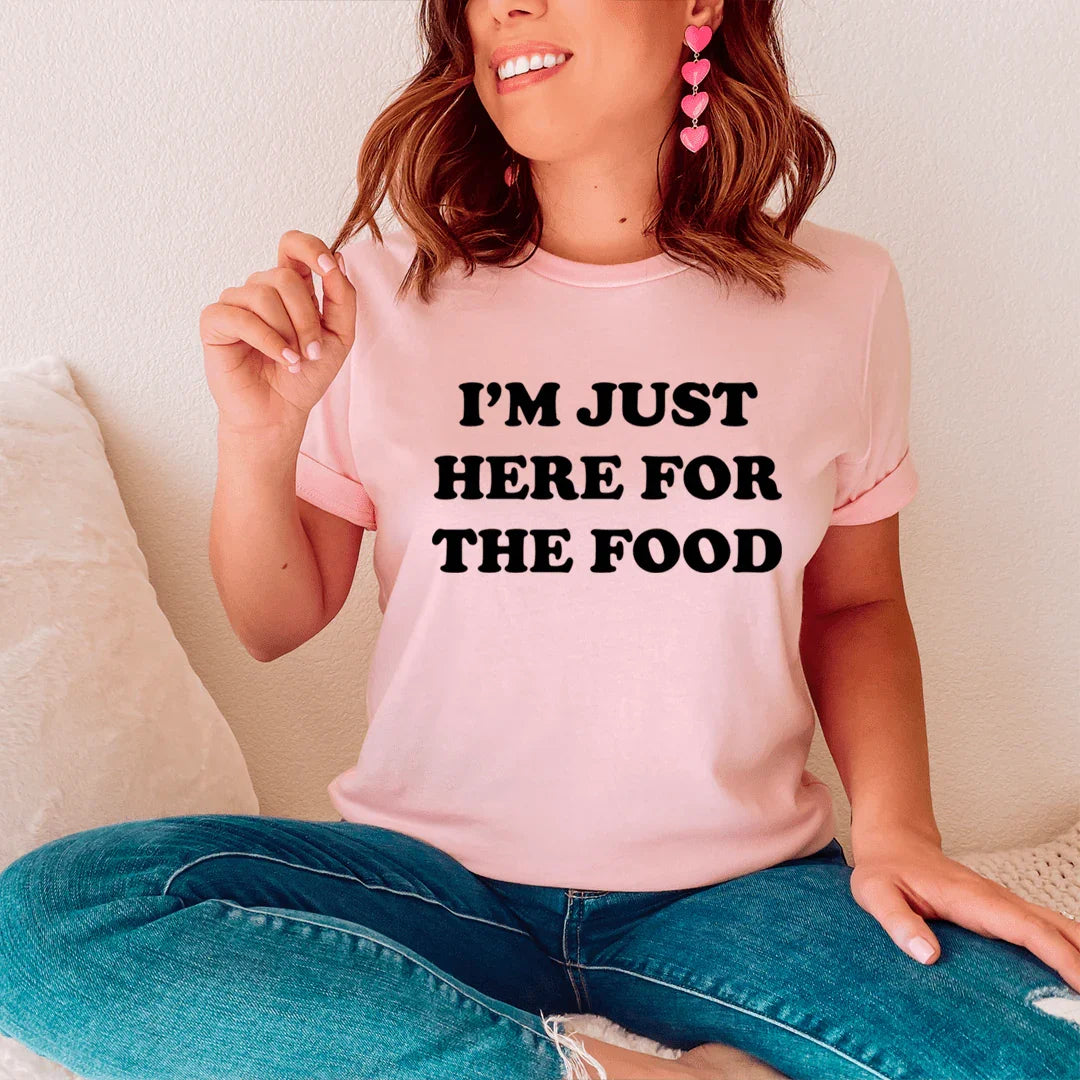 "I'm Just Here For The Food" – Funny Snack Lover Graphic product image 4