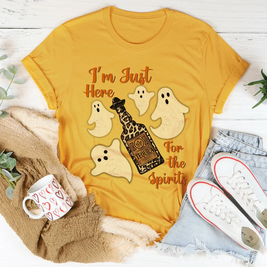 I'm Just Here For The Spirits Tequila Tee product image 4