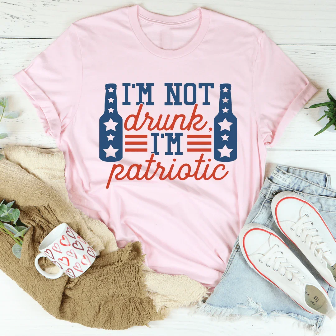 I'm Not Drunk I'm Patriotic Tee product image 2