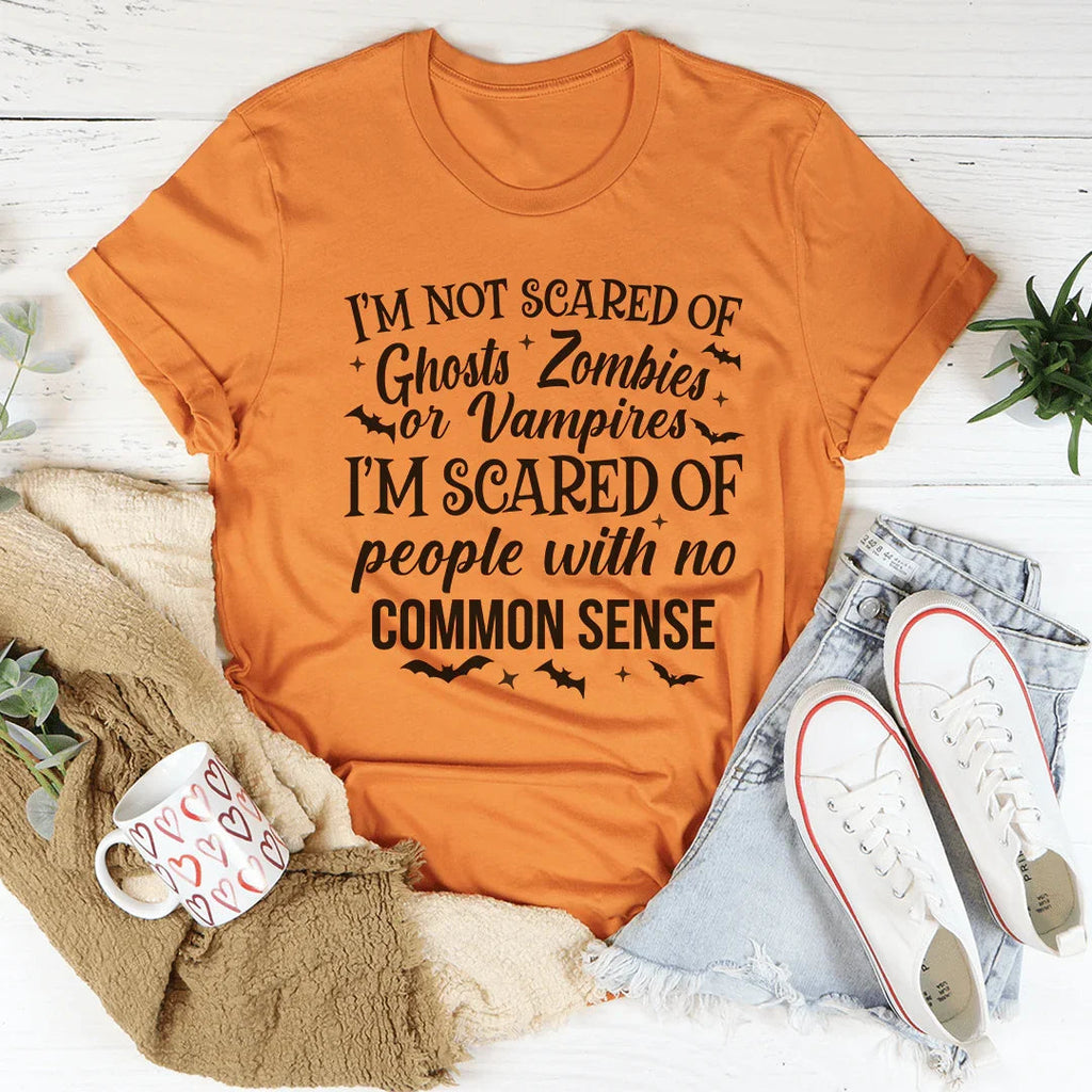 I'm Scared Of People With No Common Sense Tee product image 2