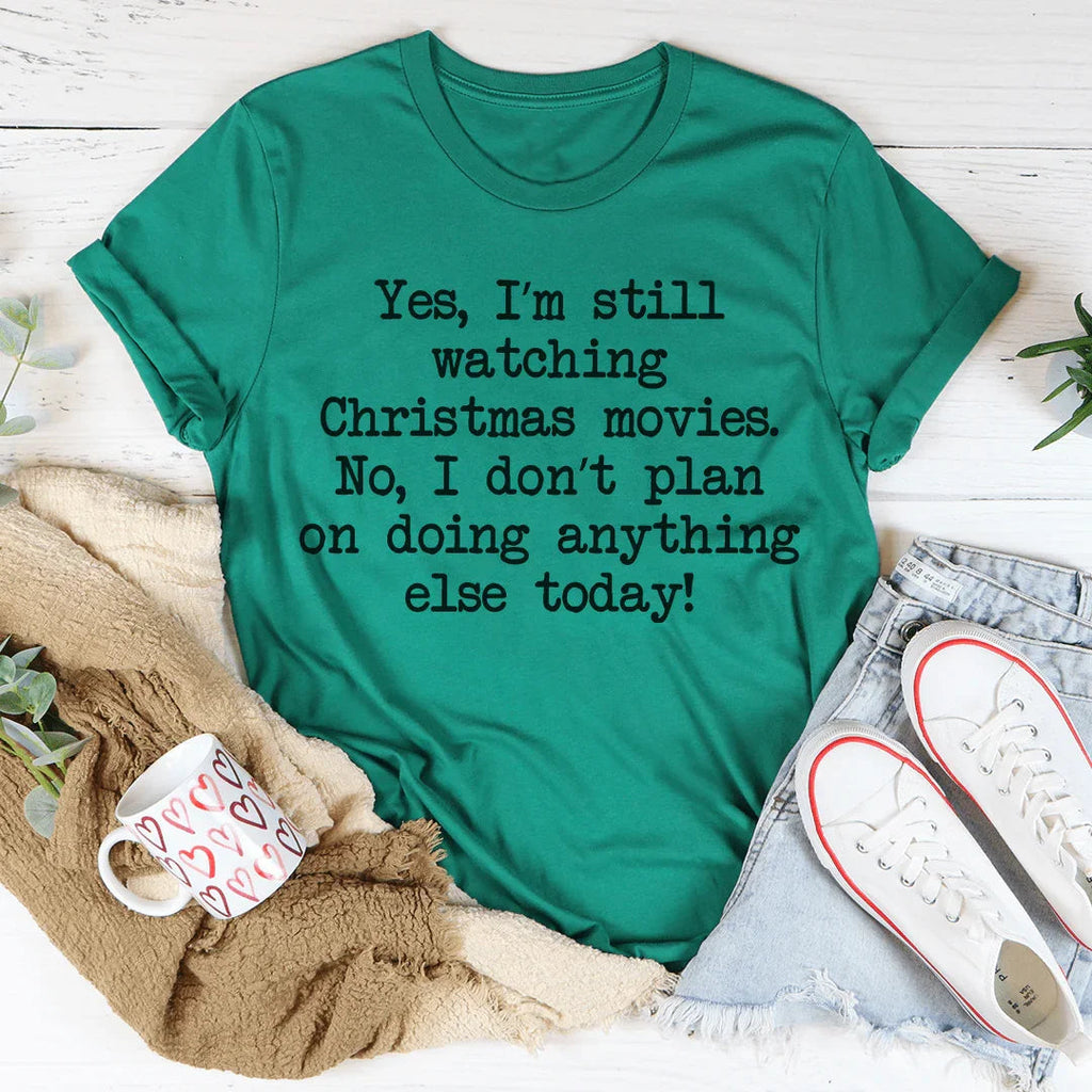 Cozy Holiday Casual Shirt – Yes, I'm still watching product image 2