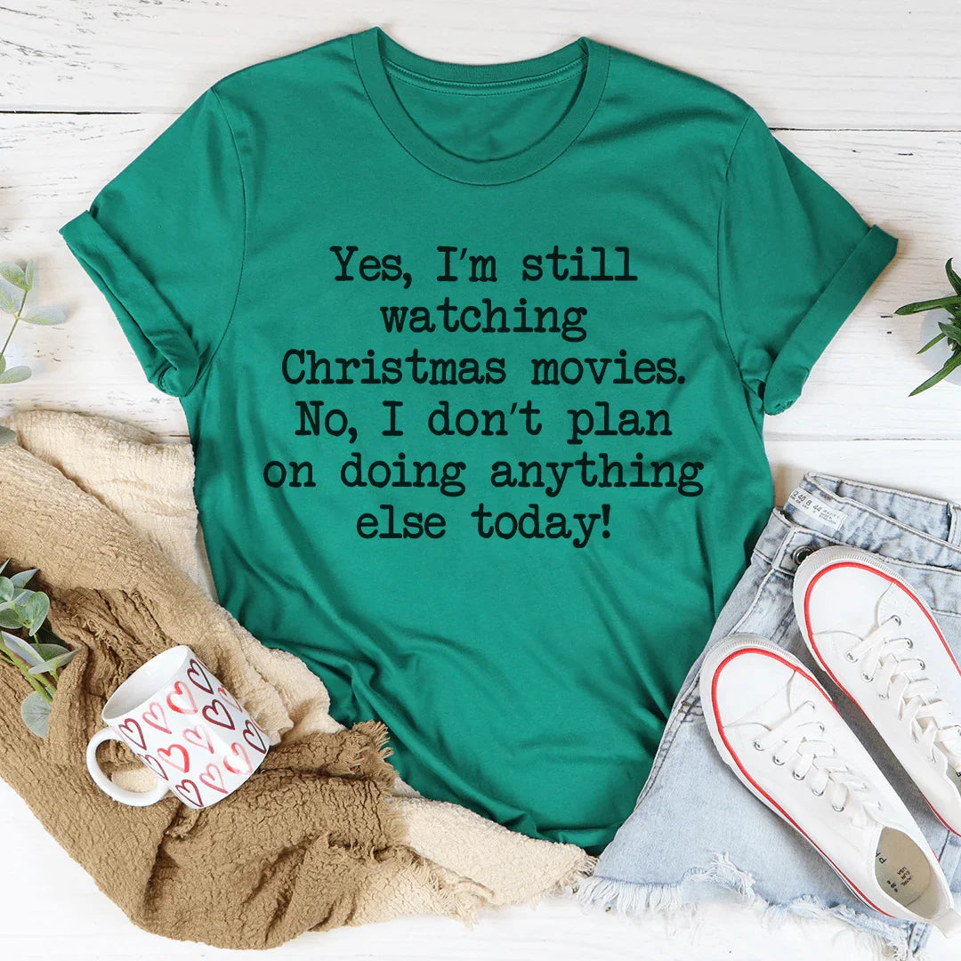 Cozy Holiday Casual Shirt – Yes, I'm still watching product image 2