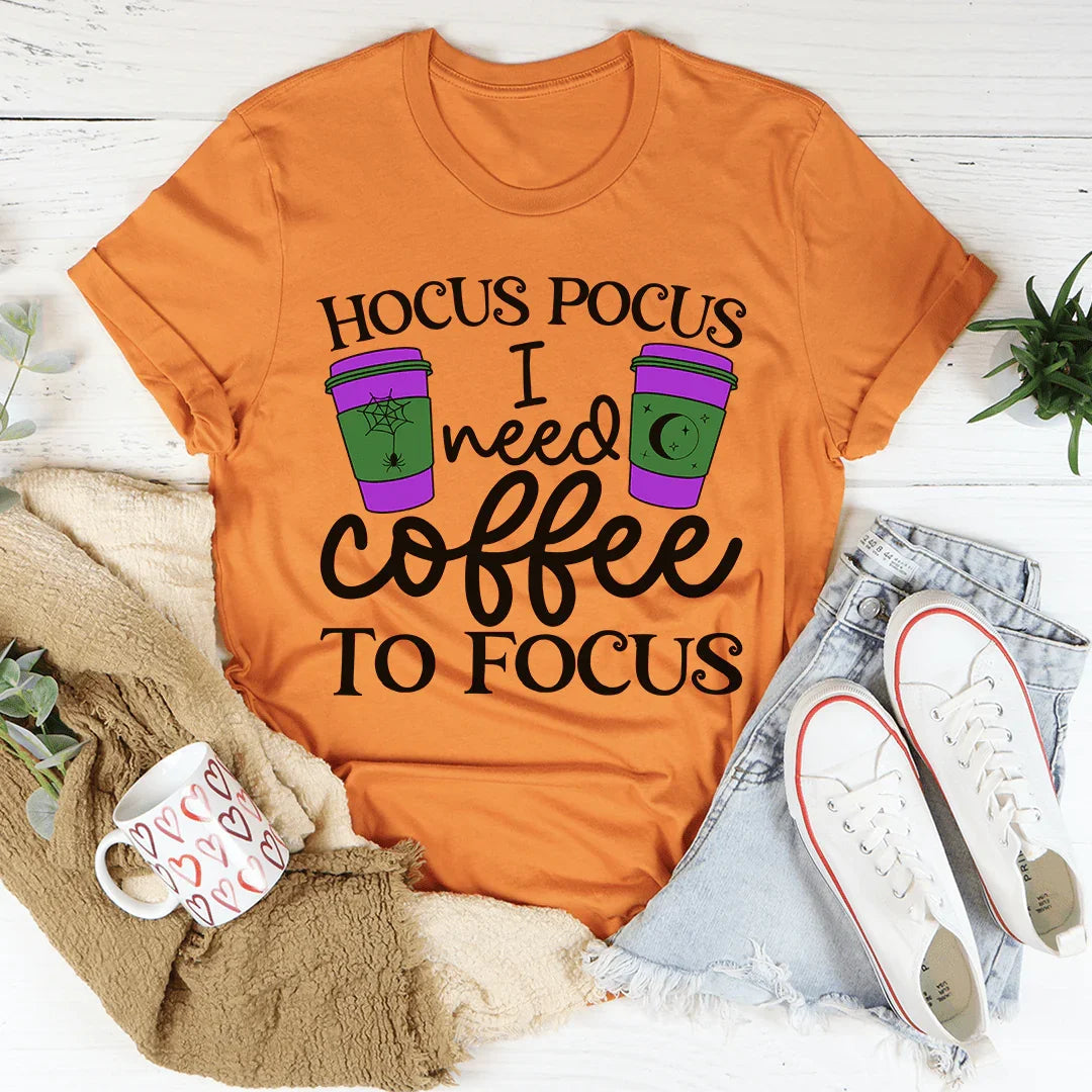 I Need Coffee To Focus Tee product image 1