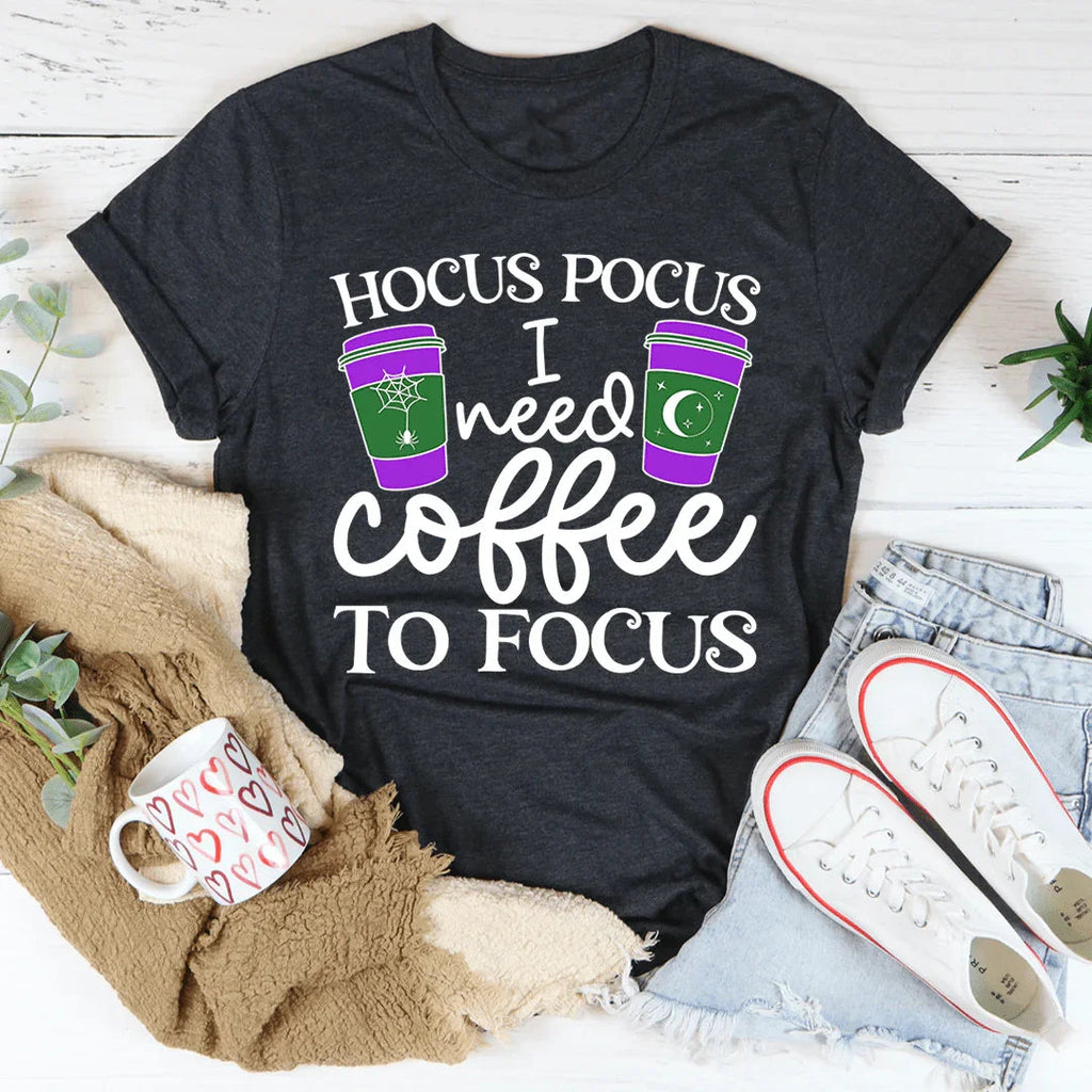 I Need Coffee To Focus Tee product image 3