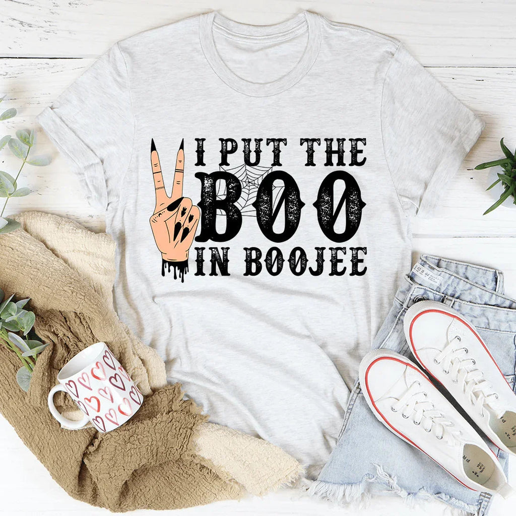 I Put The Boo In Boojee Graphic Top – Sassy Halloween Ghost product image 4