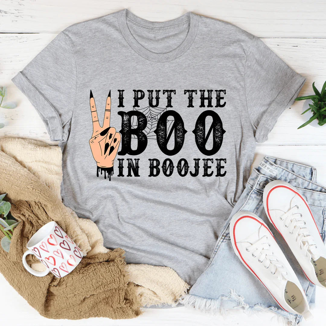 I Put The Boo In Boojee Graphic Top – Sassy Halloween Ghost product image 2