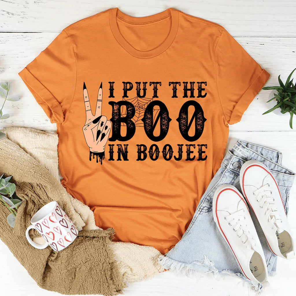 I Put The Boo In Boojee Graphic Top – Sassy Halloween Ghost product image 3