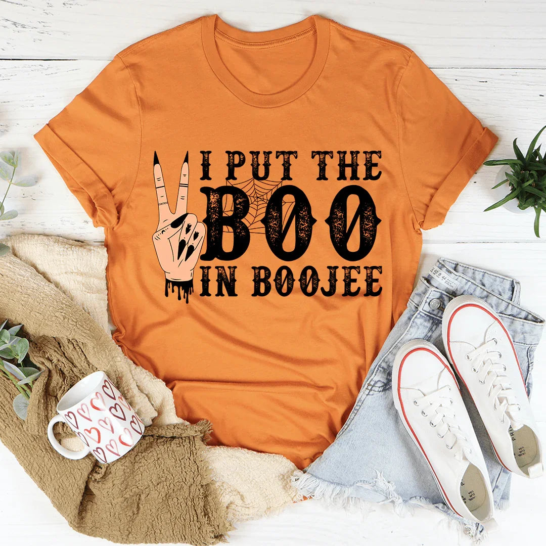 I Put The Boo In Boojee Graphic Top – Sassy Halloween Ghost product image 3