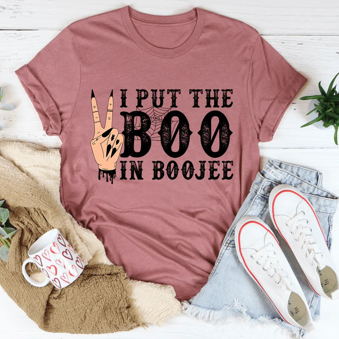 I Put The Boo In Boojee Graphic Top – Sassy Halloween Ghost product image 1