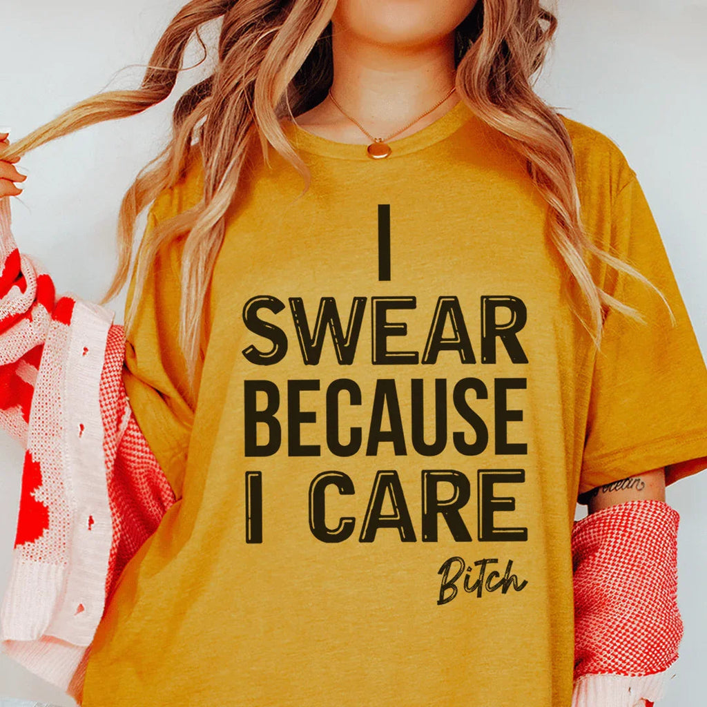 I Swear Because I Care Tee product image 3