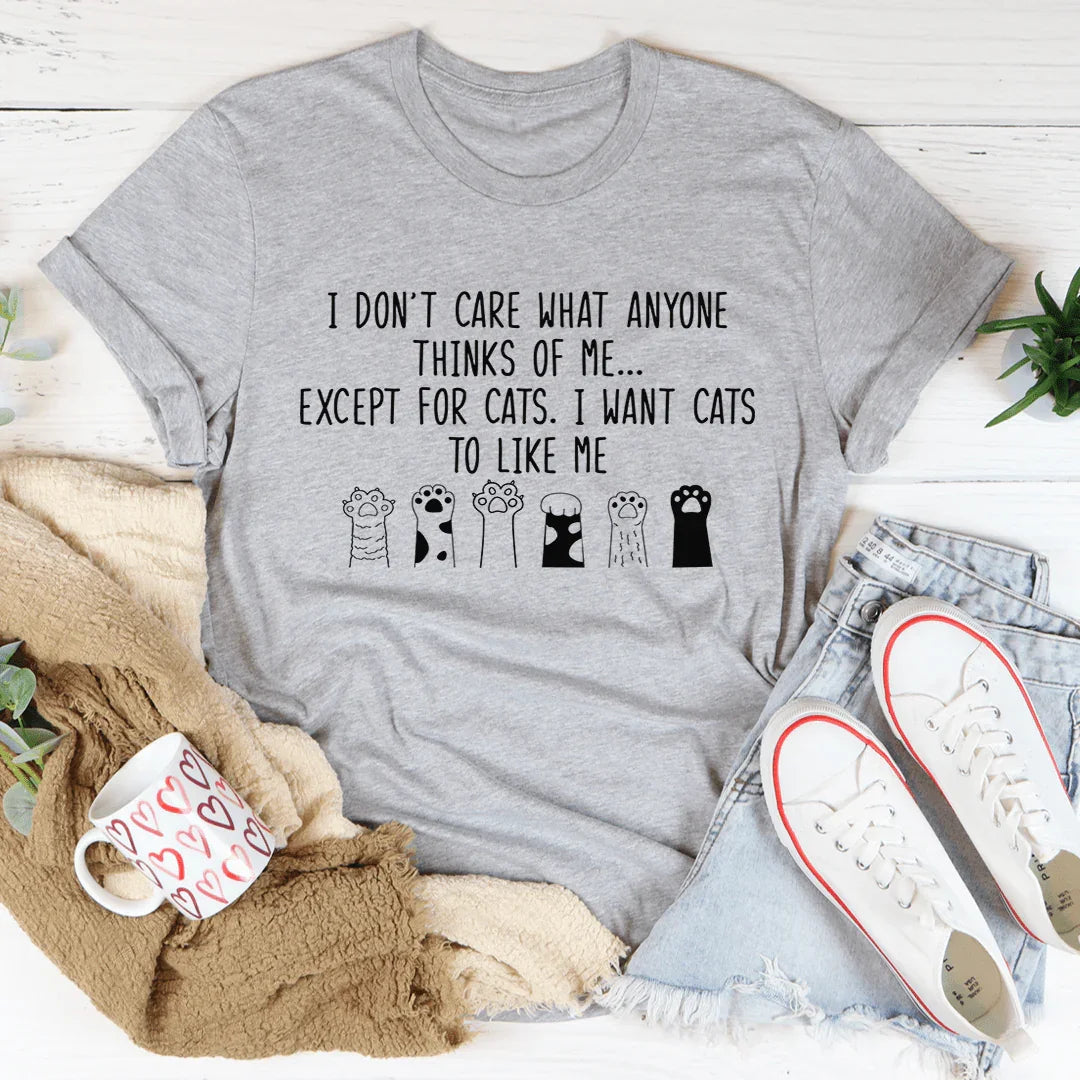 I Want Cats To Like Me Tee product image 2